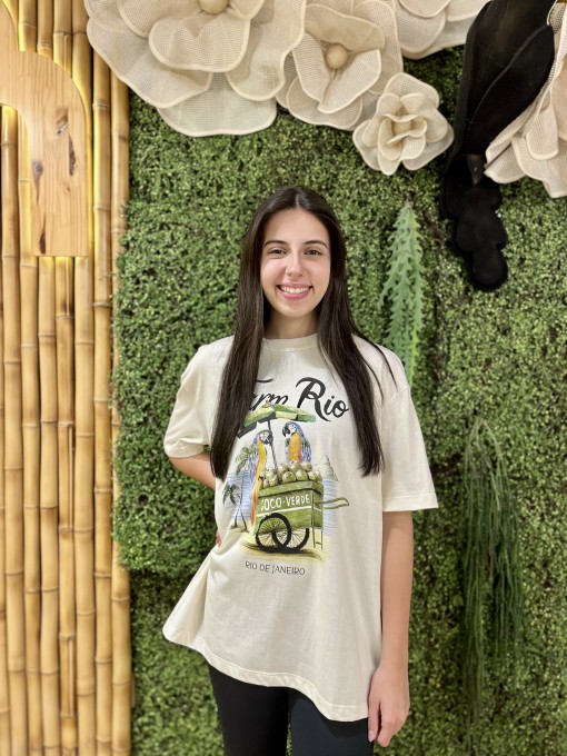 Tshirt Média Carrinho de Coco