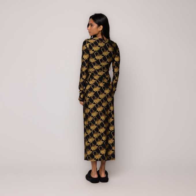 Vestido Midi Banana Tassel