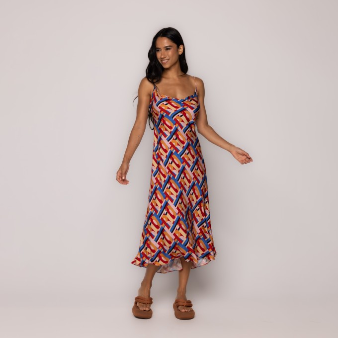 Vestido Cropped Rio Gráfico