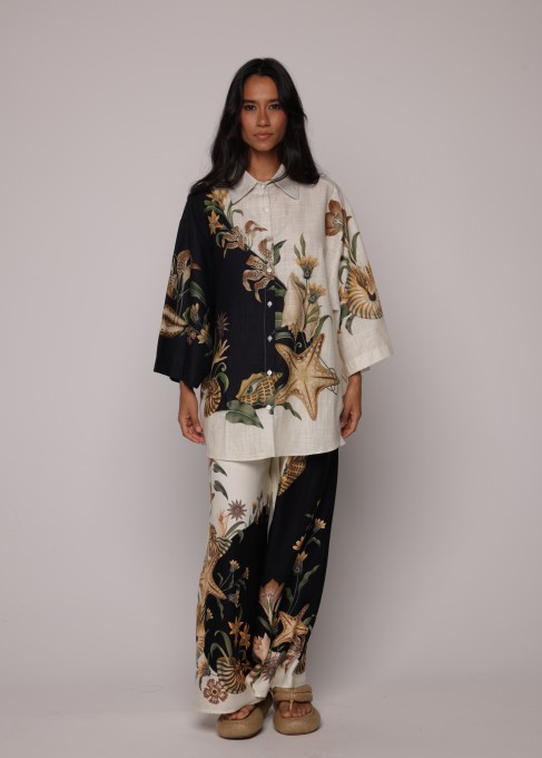 Calça Pantalona Concha Surreal