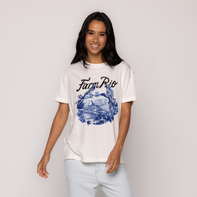 Tshirt Fit Portal Arara Azul