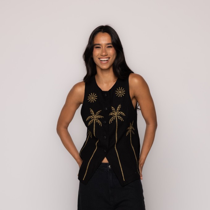 Colete Bordado Colecionáveis