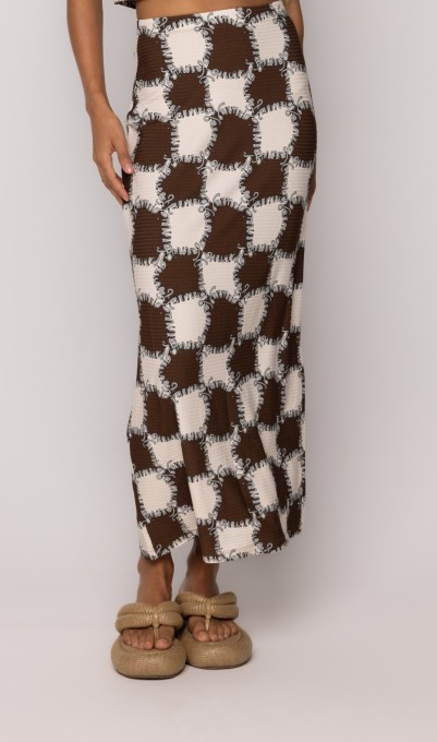 Saia Midi Reta Ritmo Carioca