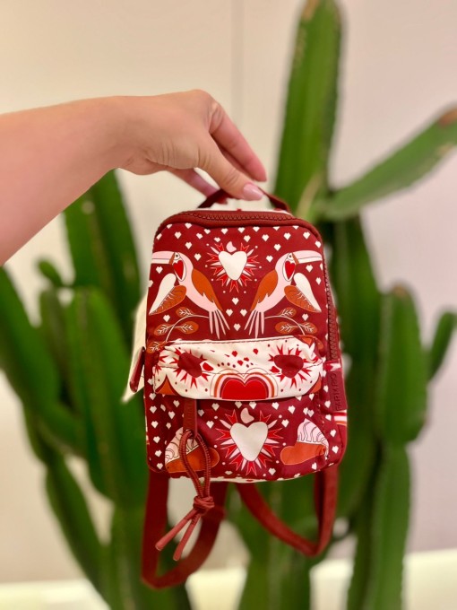 Mini Mochila Borodogó Farm Caju coração