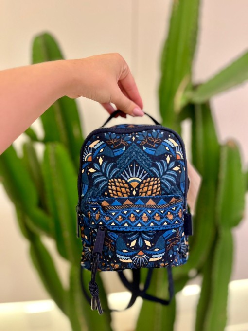 Mini Mochila Farm Borogodó Lenço Magia Tropical