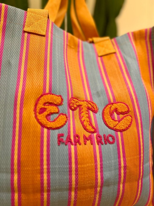 Bolsa Tote Rafia Multicolor Az