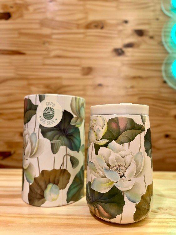 copo Farm Que Sede 450ml Flor De Lótus