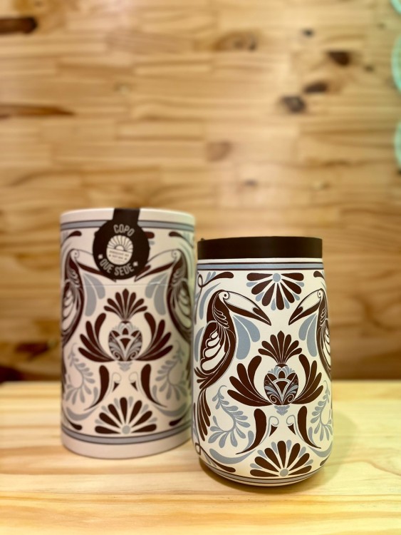 Copo Farm Que Sede 450ml Coletanea Tropical