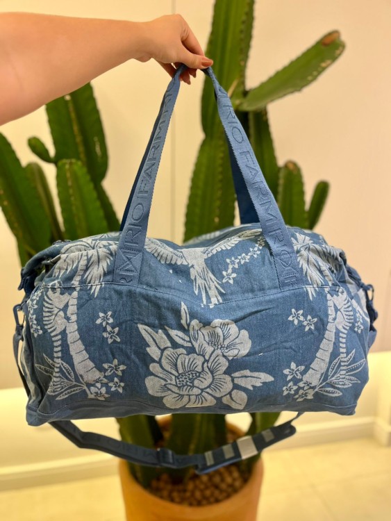 Bolsa Farm Findi Borogodó Jeans Lenço Tropical