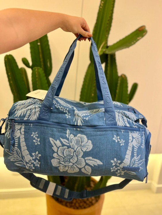 Bolsa Farm Findi Borogodó Jeans Lenço Tropical