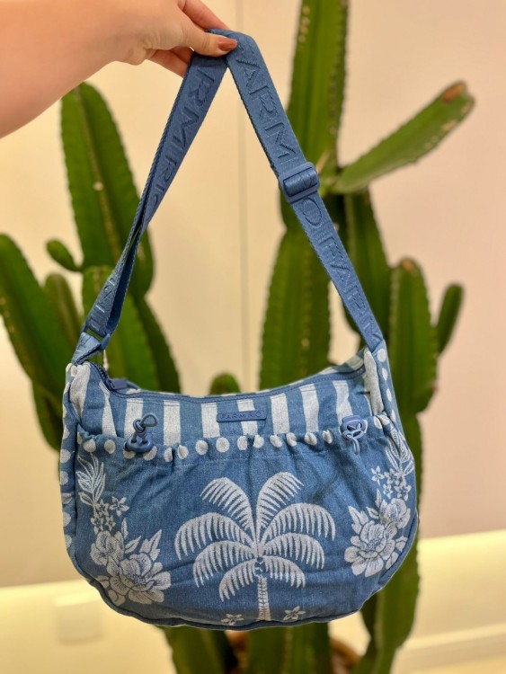 Bolsa Farm Banana G Jasn Lenço Tropical