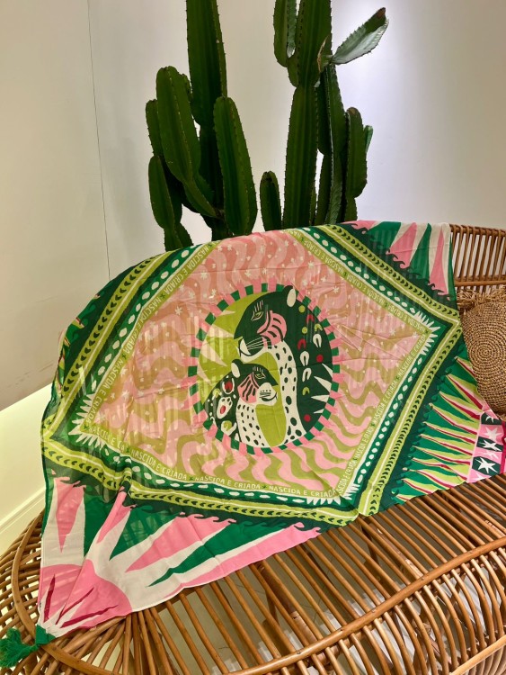 Canga Farm Praiana Bandeira Onça Verde