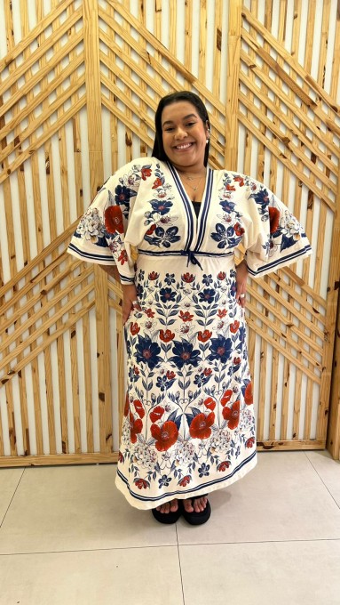 Vestido Cropped Floral Lina