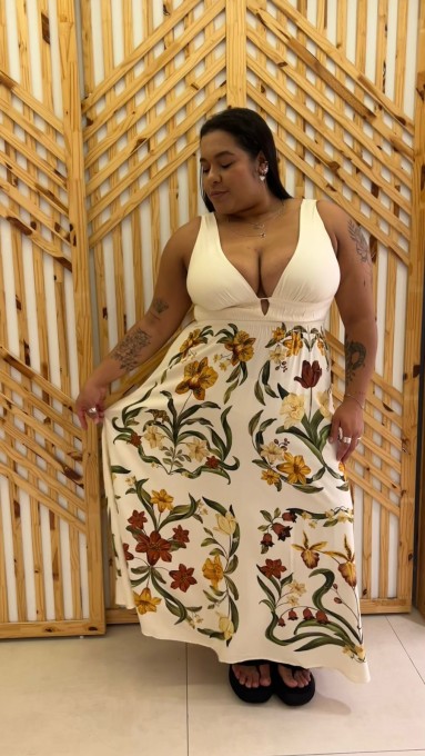Vestido Longo Selva De Flor