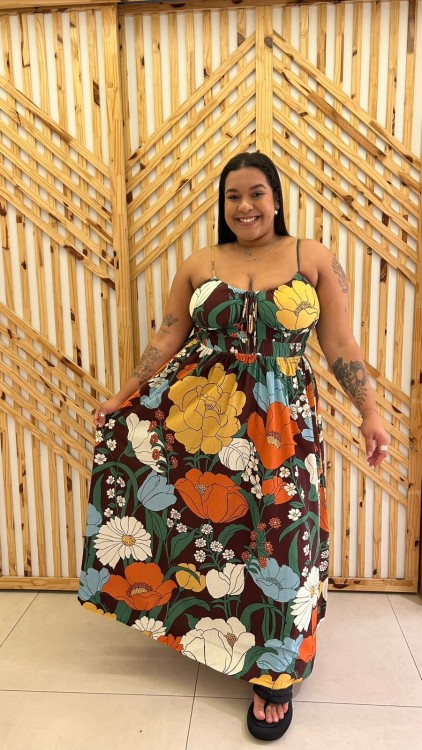 Vestido Cropped Flor Bucólico