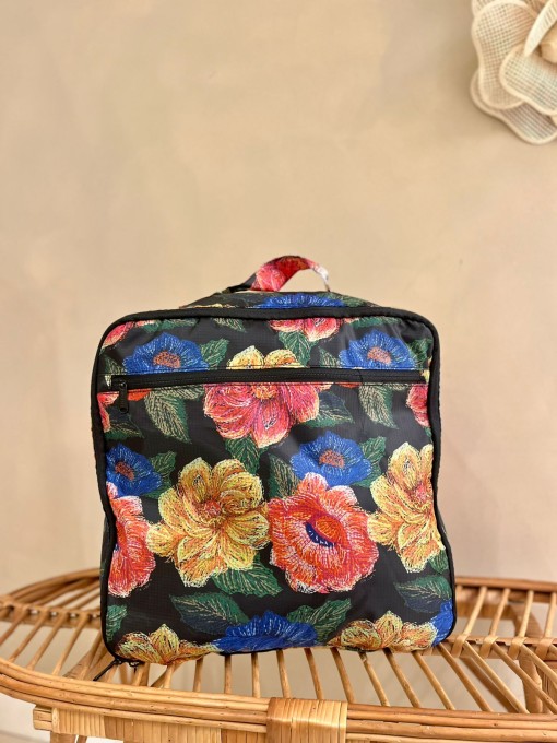 Kit Orgaizador Mala Trio Floral Paraíso