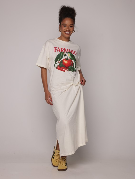 Vestido Nó Passaros Tomate
