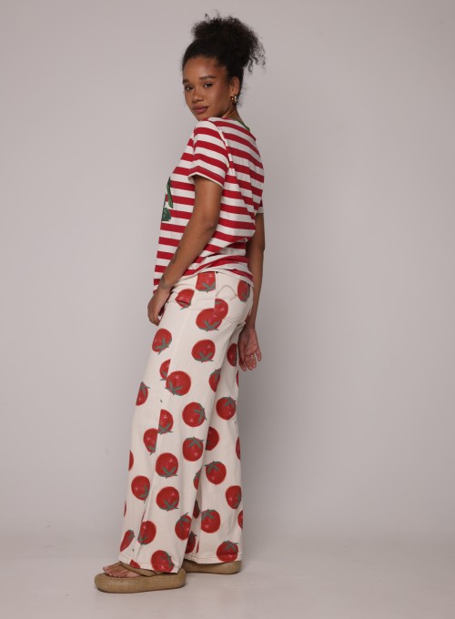 Tshirt Fit Pássaros Tomate