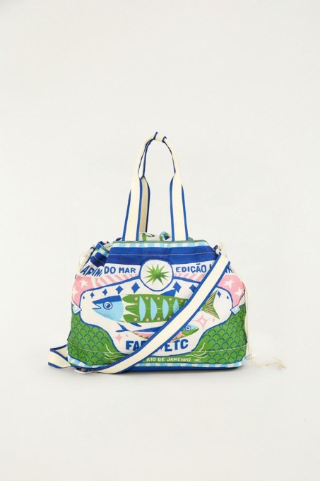 Totebag Farm Carioca Rótulos Sardinhas