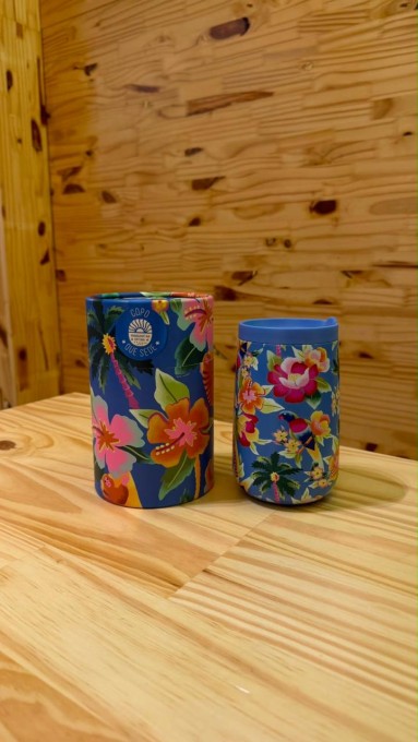 Copo Farm Que Sede Floral Havaiano 450ml