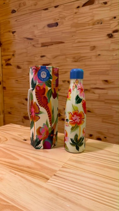 Garrafa Farm Glub Glub Floral Havaiano 500ml