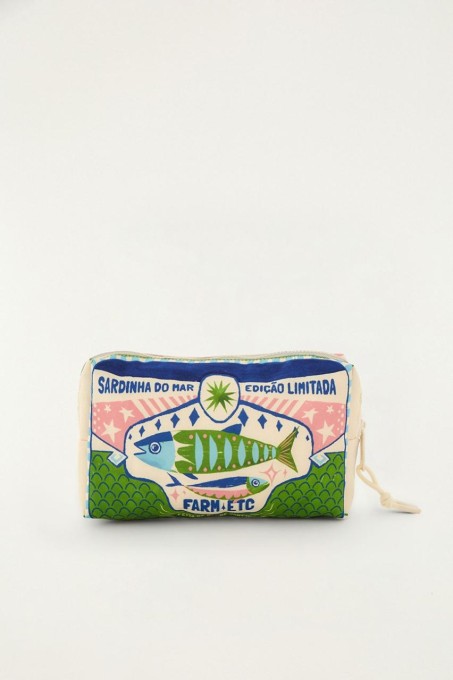 Maxi Necessaire Farm Ora Bolas Rótulos Sardinhas G