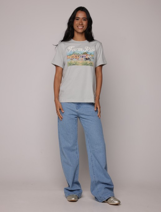 Tshirt Media Vira Lata Azul Sublime