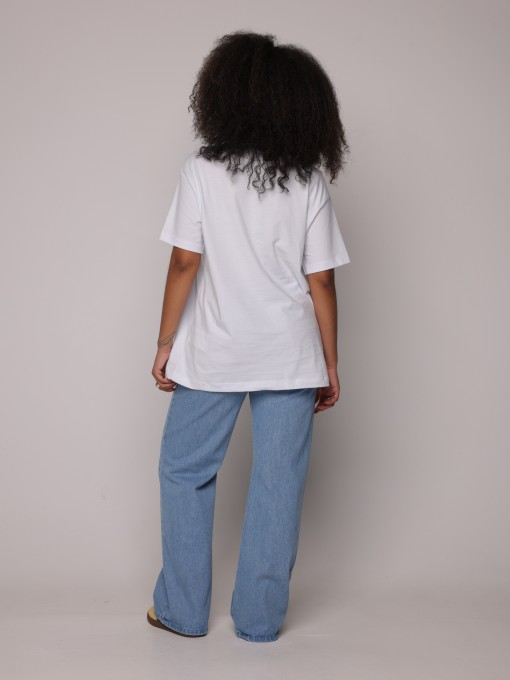 Tshirt Media Arara Calçadão Branco Tela