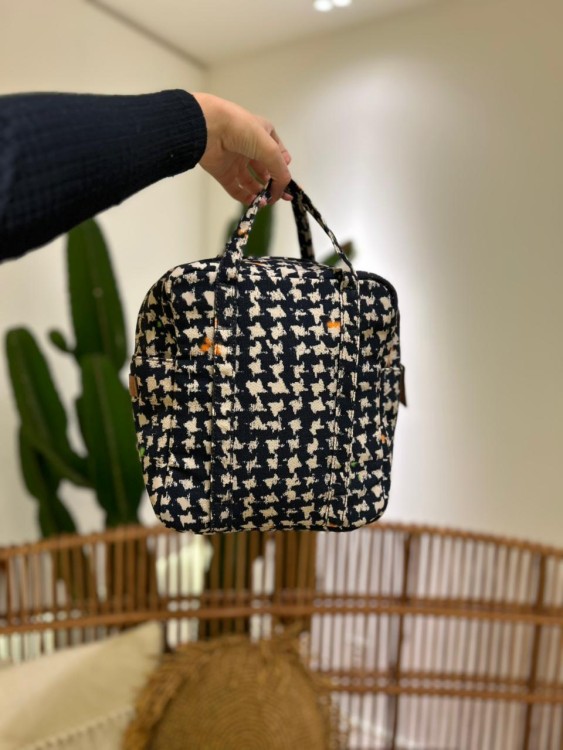 Bolsa Térmica Pied de Poule Preto