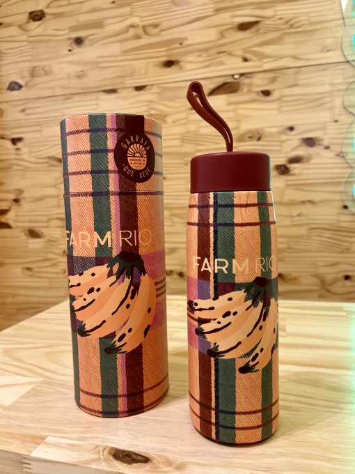 Garrafa 500ML Farm Q Sede Sofia Xadrez