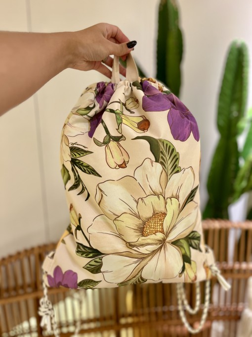 Bolsa Farm Praiana Passaro em Flor