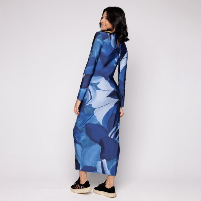 Vestido Midi Aquarela Floral