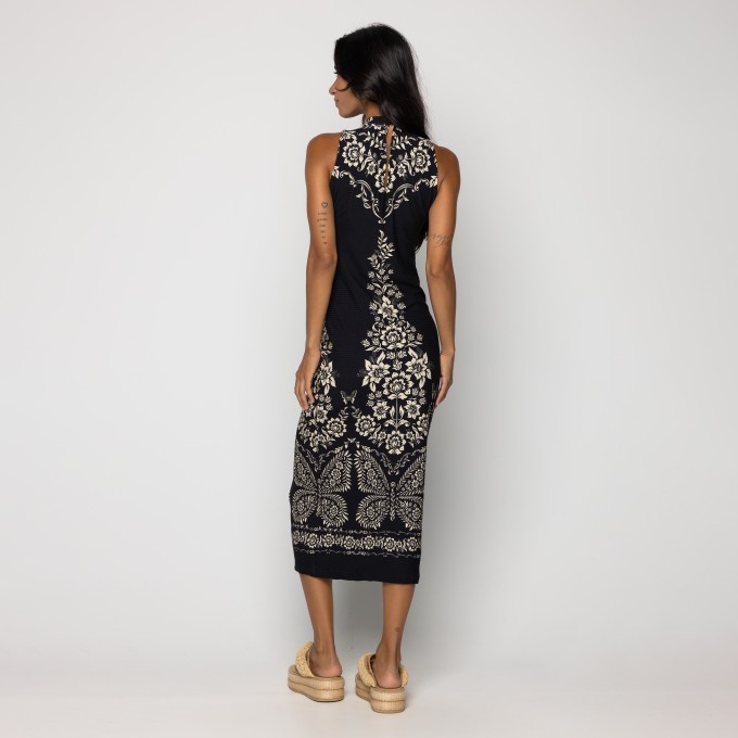 Vestido Midi Borbolina
