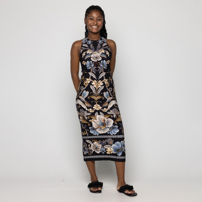 Vestido Midi Jardim Real