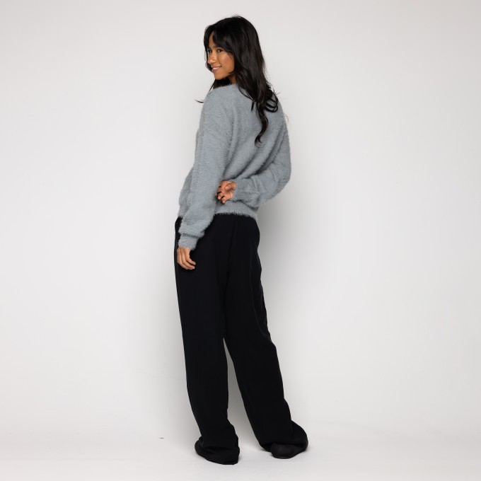 Cardigan Pelinho Curto Com Bolso