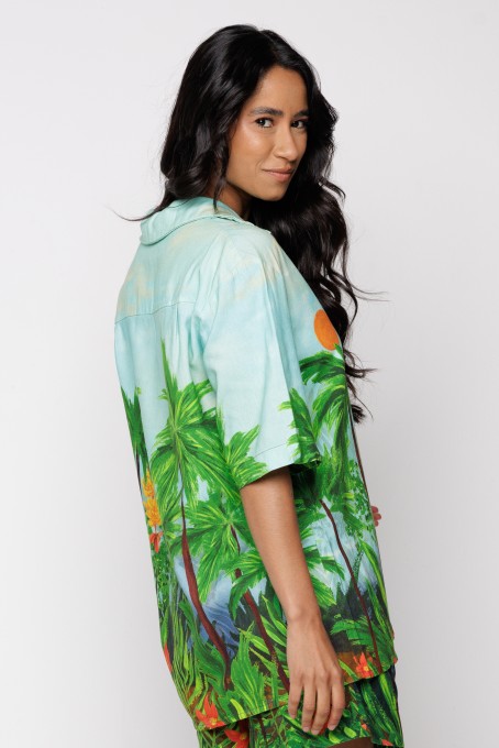 Camisa Farmrio Tropical