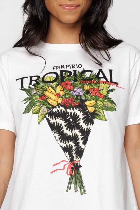 Tshirt Fit Bouquet Tropical