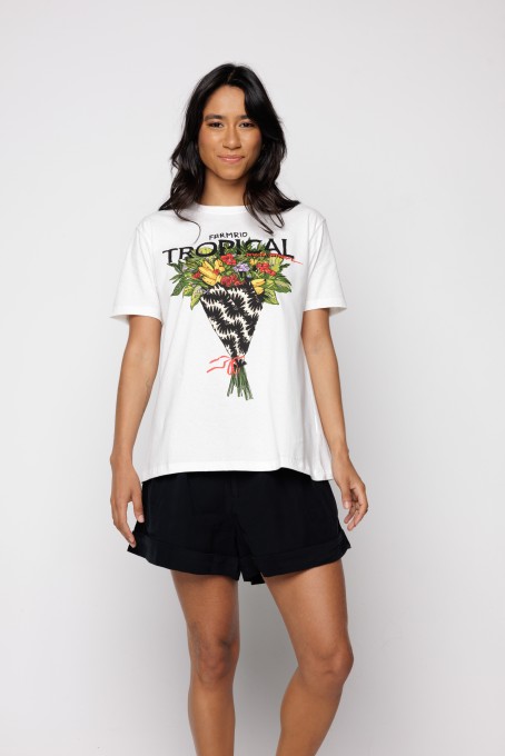 Tshirt Fit Bouquet Tropical