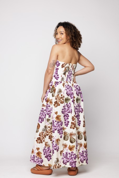 Vestido Laise Romance de Uva