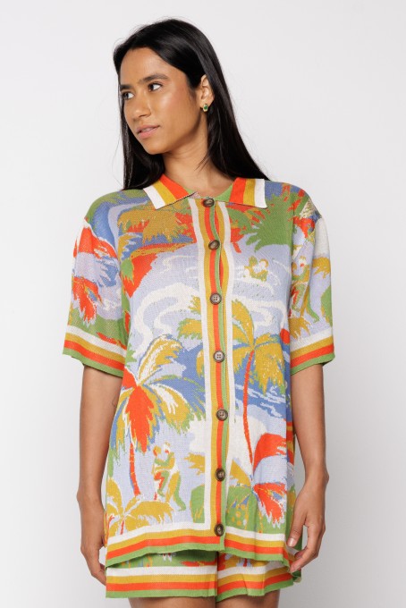 Camisa Tricot Lenço Bem Querer