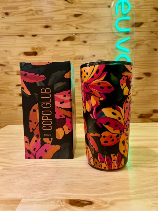 Copo Farm Glub 500Ml Flor De Banana