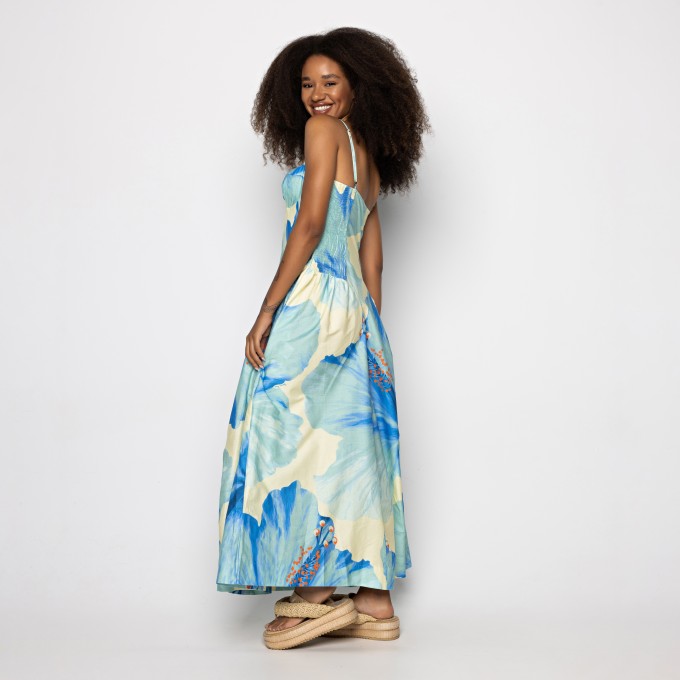 Vestido Cropped Vestida De Flor