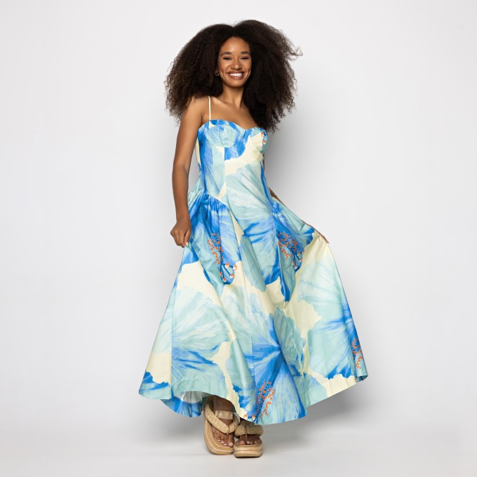 Vestido Cropped Vestida De Flor