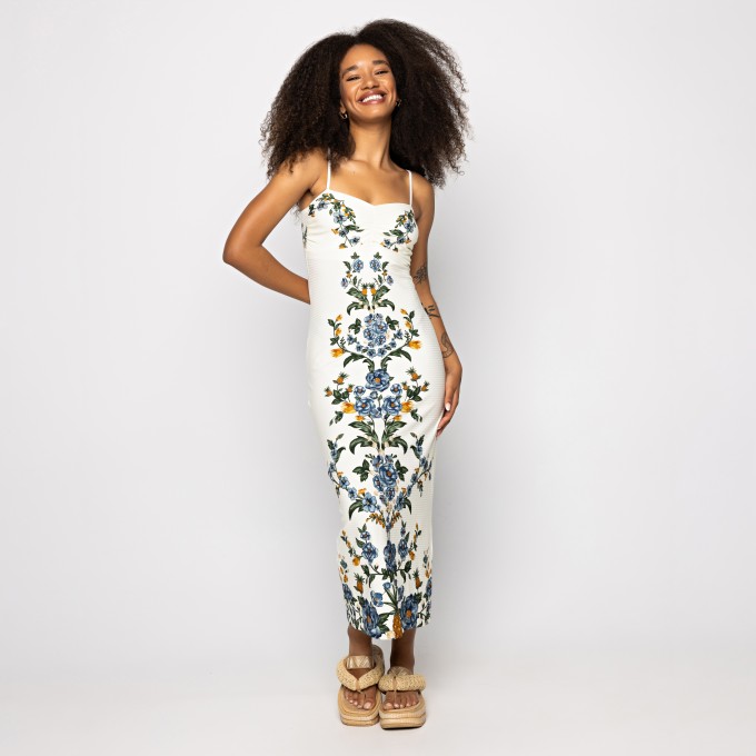Vestido Midi Floral Penelope