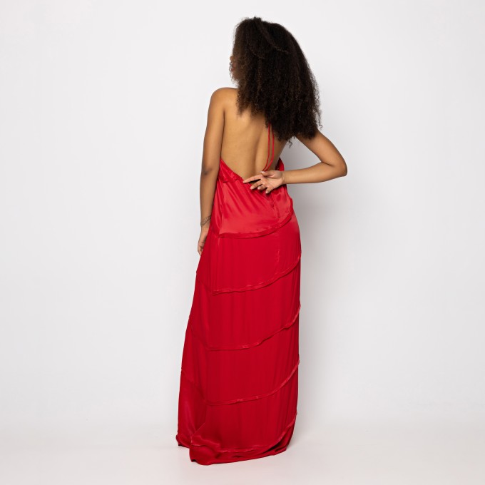 Vestido Frente Única Cetim