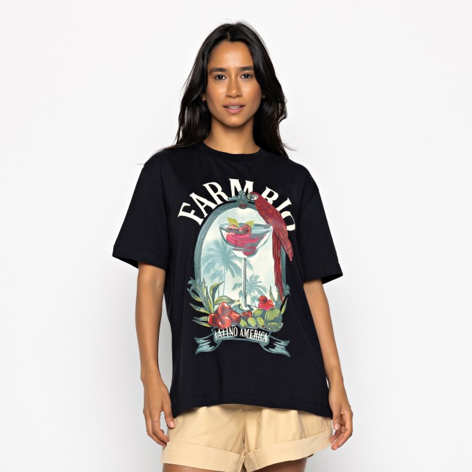 Tshirt Média Drink Preto