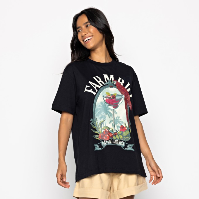 Tshirt Média Drink Preto