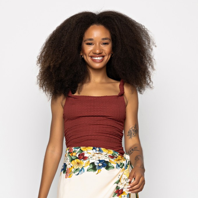 Regata Alça Torcida Textura