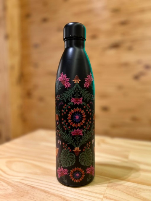 Garrafa Farm Glub Glub 750ml Tapeçaria Tropical Lenço