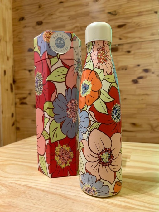 Garrafa Farm Glub Glub 500ml Floral Carolina